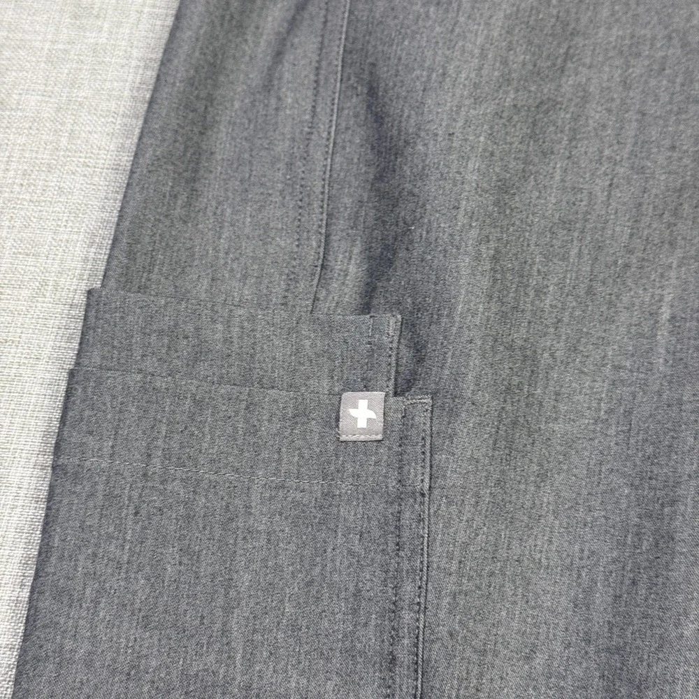 FIGS Scrub Pants Mens XL Gray Technical Collection T2001‎ Cargo Drawstring